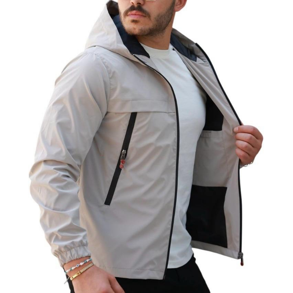 ROSSPALL Men's Shiny Seasonal Coat - Stylish and Modern Design