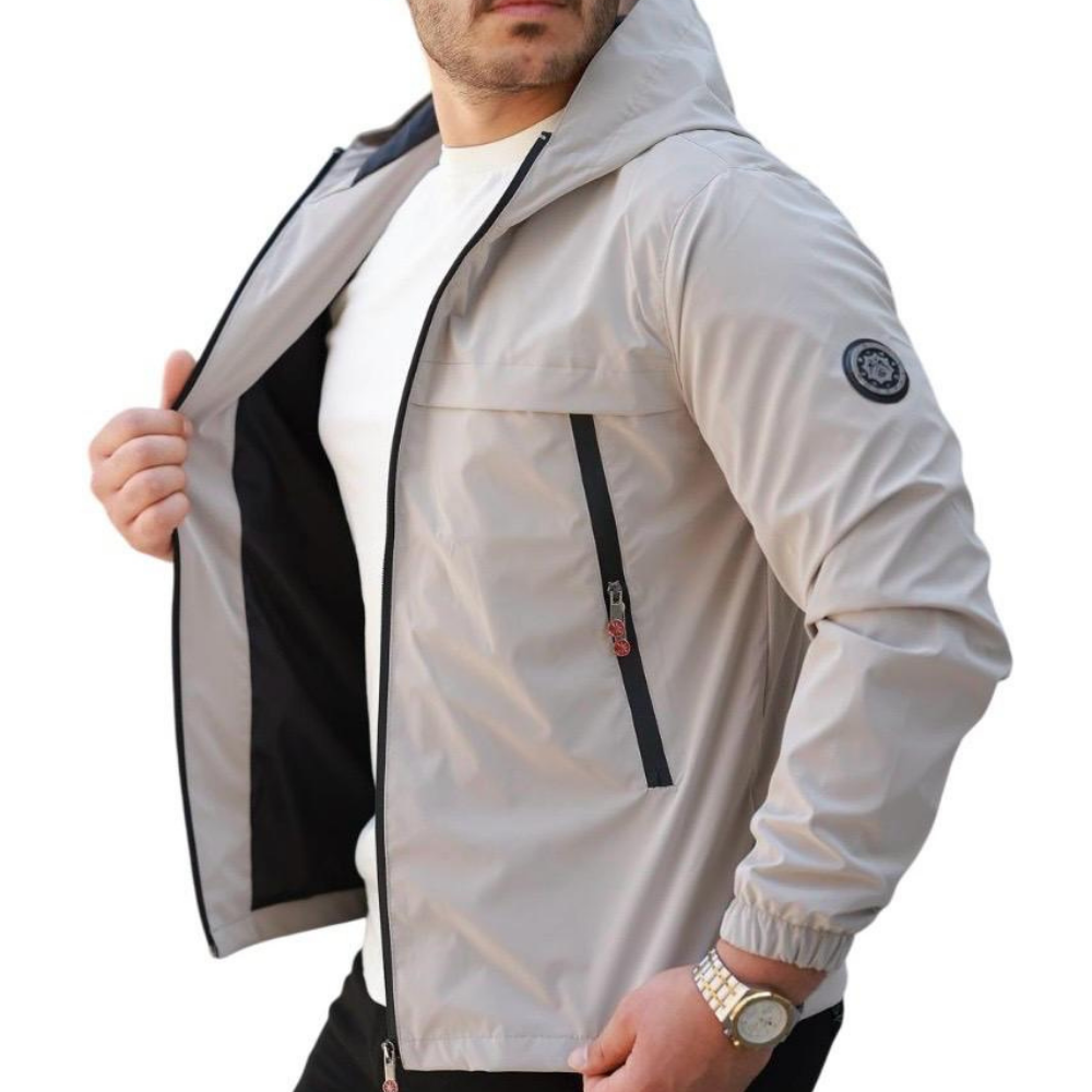 ROSSPALL Men's Shiny Seasonal Coat - Stylish and Modern Design