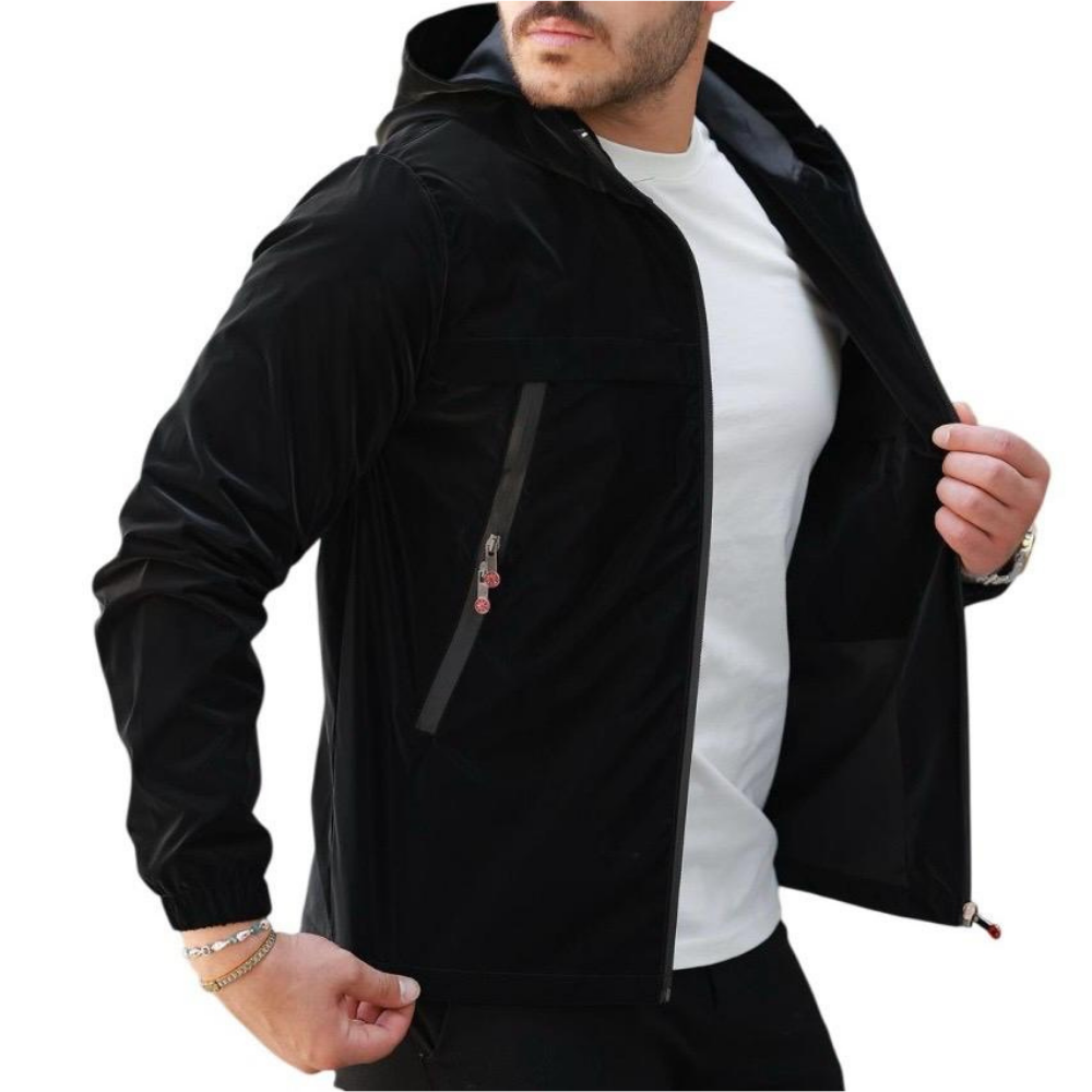 ROSSPALL Men's Shiny Seasonal Coat - Stylish and Modern Design