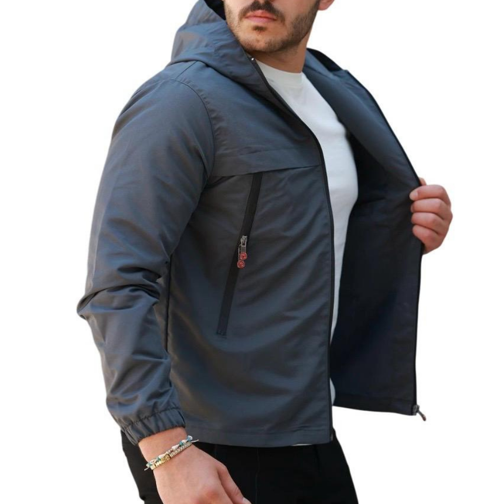 ROSSPALL Men's Matte Seasonal Coat - Elegant and Functional