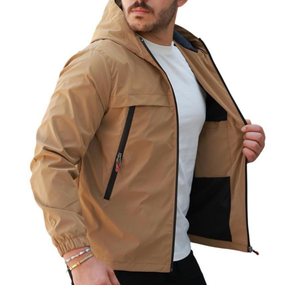 ROSSPALL Men's Shiny Seasonal Coat - Stylish and Modern Design