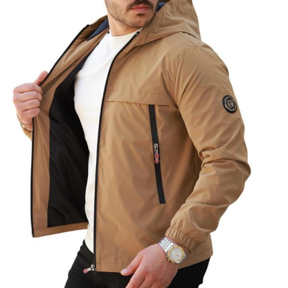 ROSSPALL Men's Shiny Seasonal Coat - Stylish and Modern Design