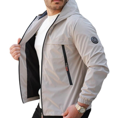 ROSSPALL Men's Shiny Seasonal Coat - Stylish and Modern Design