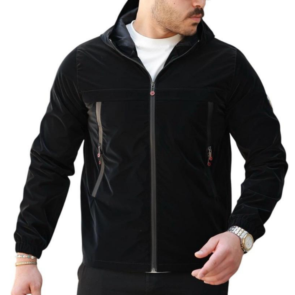 ROSSPALL Men's Shiny Seasonal Coat - Stylish and Modern Design